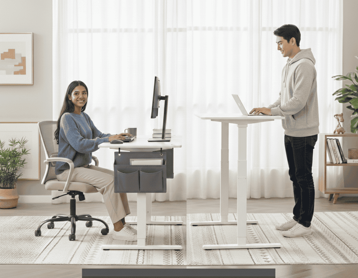 Bureau Électrique Assis-Debout Ergonomique